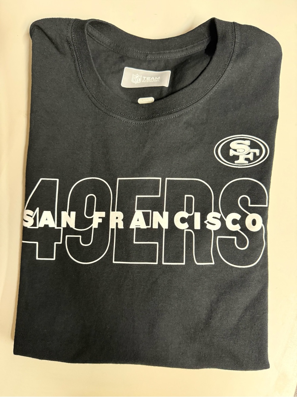 NFL San Francisco 49ers Black and White Graphic Tee